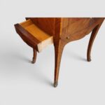 Pair of Continental Walnut & Kingwood Bedside Cabinets with Marble Tops, Side Drawer & Cupboard - Image 3