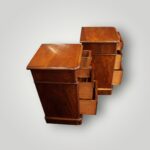 Pair of Victorian Mahogany Bedside Chests – 3 Drawer Nightstands - Image 5