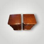 Pair of Victorian Mahogany Bedside Chests – 3 Drawer Nightstands - Image 8