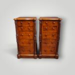 Pair of Victorian Mahogany Bedside Chests by Warings Liverpool