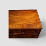 Regency Mahogany Side Cabinet with Crossbanded Top & Brass Knob Handles - Image 2
