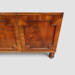 Regency Mahogany Side Cabinet with Crossbanded Top & Brass Knob Handles - Image 5
