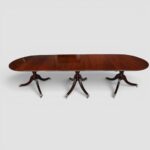 Regency Style Mahogany Three Pillar Extending Dining Table, Circa 1910 - Image 9