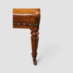 Set of 4 Victorian Gothic Oak Dining Chairs with Leather Seats - Image 6