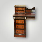 Victorian Thuya & Ebonised Pedestal Desk with Ivory Inlay & Wedgwood Plaques (Jackson & Graham ) - Image 2