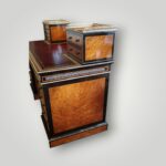 Victorian Thuya & Ebonised Pedestal Desk with Ivory Inlay & Wedgwood Plaques (Jackson & Graham ) - Image 11
