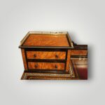 Victorian Thuya & Ebonised Pedestal Desk with Ivory Inlay & Wedgwood Plaques (Jackson & Graham ) - Image 10