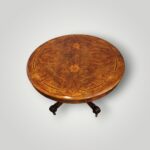 Victorian Inlaid Walnut Coffee Table - Image 4