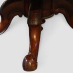 Victorian Large Oval Burr Walnut Coffee Table with Figured Top and Cabriole Legs - Image 3