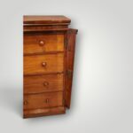Victorian Mahogany 4 Drawer Wellington Chest – Compact, Locking Bar - Image 4