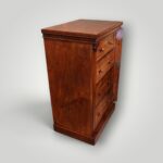 Victorian Mahogany 4 Drawer Wellington Chest – Compact, Locking Bar - Image 3