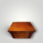 Victorian Mahogany 4 Drawer Wellington Chest – Compact, Locking Bar - Image 2