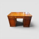 Victorian Mahogany Partners Desk with Rare 11‑Drawer Configuration - Image 4