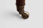 Victorian Mahogany Partners Writing Table with Red Hide Leather Top - Image 9
