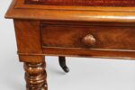 Victorian Mahogany Partners Writing Table with Red Hide Leather Top - Image 5