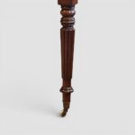Victorian Mahogany Partners Writing Table with Red Hide Leather Top - Image 3