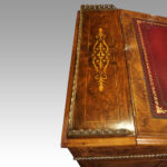 Victorian walnut inlaid Davenport - Image 3