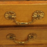 Victorian walnut inlaid Davenport - Image 5