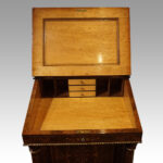 Victorian walnut inlaid Davenport - Image 8