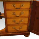 Victorian walnut inlaid Davenport - Image 7