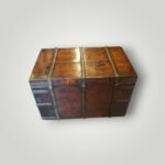 Antique Walnut Iron Bound Trunk of Sir Randolph Isham Routh KCB, Waterloo Commissary General - Image 4