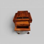 William IV Mahogany Games & Work Table – Chessboard Flip Top, Backgammon Board, Sewing Storage - Image 6