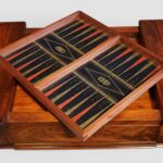William IV Mahogany Games & Work Table – Chessboard Flip Top, Backgammon Board, Sewing Storage - Image 3