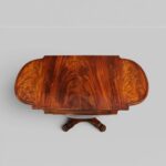 William IV Mahogany Games & Work Table – Chessboard Flip Top, Backgammon Board, Sewing Storage - Image 2