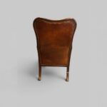 William IV Leather Reading Chair – Antique Mahogany Library Armchair c.1830–1840 - Image 4