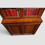 William IV Rosewood Two-Part Antique Bookcase with Glazed Doors & Cupboard Base - Image 5