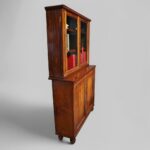 William IV Rosewood Two-Part Antique Bookcase with Glazed Doors & Cupboard Base - Image 4
