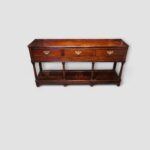 Antique Oak Dresser Base with Potboard – English Country Furniture c.1800