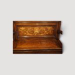 Antique decorative bench with Art Nouveau detailing