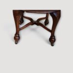 Edwardian oak revolving desk chair base