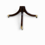 Twin‑pillar dining table side profile
