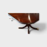 Mahogany table top with rounded corners