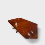 Antique mahogany table with polished surface