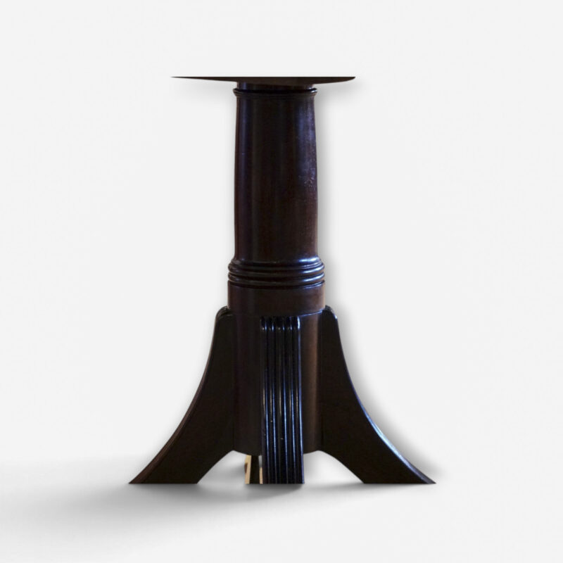 Antique mahogany dining table with twin pedestals