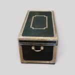 Regency Green Leather Brass‑Bound Trunk – Antique Brass‑Studded Chest c.1810 - Image 8