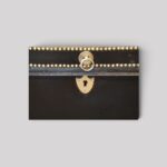 Regency Green Leather Brass‑Bound Trunk – Antique Brass‑Studded Chest c.1810 - Image 7