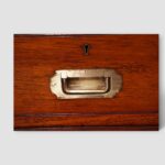 Victorian teak campaign chest with brass fittings