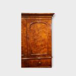 Victorian Burr Walnut Linen Press – 19th Century Storage Cabinet with Drawers - Image 5