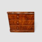 Victorian Burr Walnut Linen Press – 19th Century Storage Cabinet with Drawers - Image 11