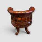 Victorian office chair with turned spindle supports