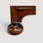 Queen Anne walnut chest on turned bun feet