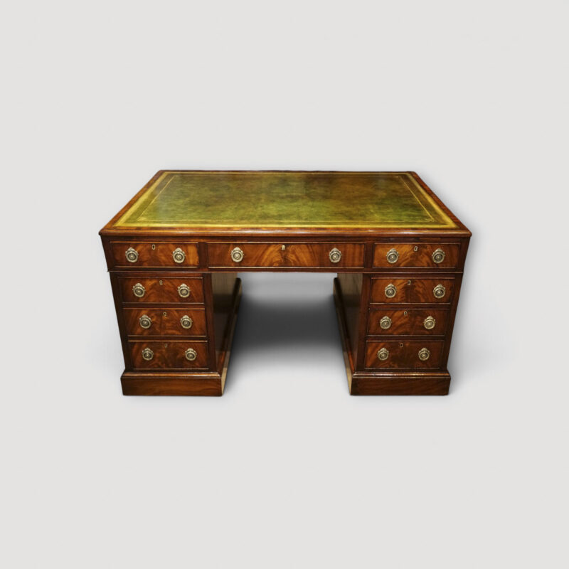 Antique mahogany partners desk circa 1870
