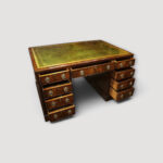 Antique mahogany desk front view