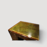 Victorian mahogany desk with leather top