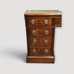 19th‑century mahogany partners desk with patina