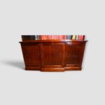 Large Edwardian mahogany display bookcase for books and collectibles